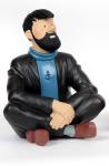 Moulinsart 45905 Tintin Haddock assis tailleur