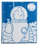 Emaille SWIFT Tintin cosmonaute scaphandre Lune